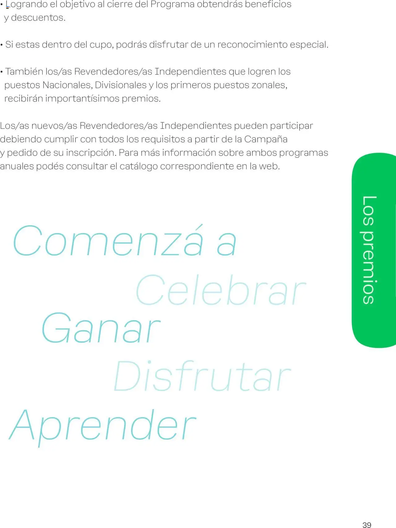 Tupperware - Manual de Bienvenida │ válido desde el 15.09.2025 | Página: 39 | Productos: Sobre, Campana