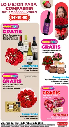 Vista previa de H-E-B folleto, nuevo folleto de la tienda, válido en México a partir del 13.02.2026