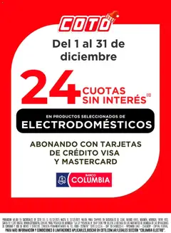 Vista previa Coto - Columbia Electro válido desde el 01.12.2025