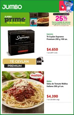 Jumbo ofertas  │ válido desde el 19.08.2025 | Página: 3 | Productos: Tomate, Té, Salsa de tomate