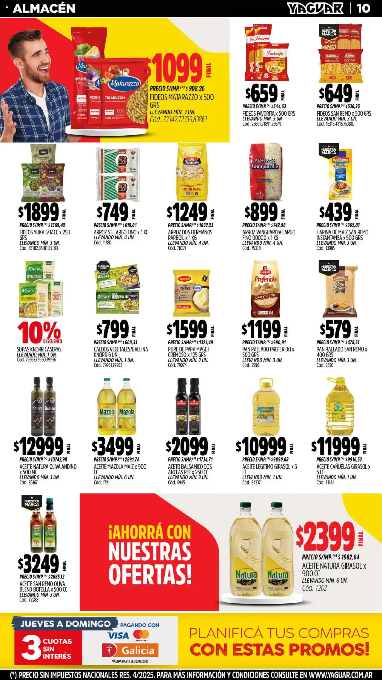 Yaguar - San Juan │ válido desde el 01.09.2025 | Página: 11 | Productos: Cebolla, Oliva, Té, Pan rallado