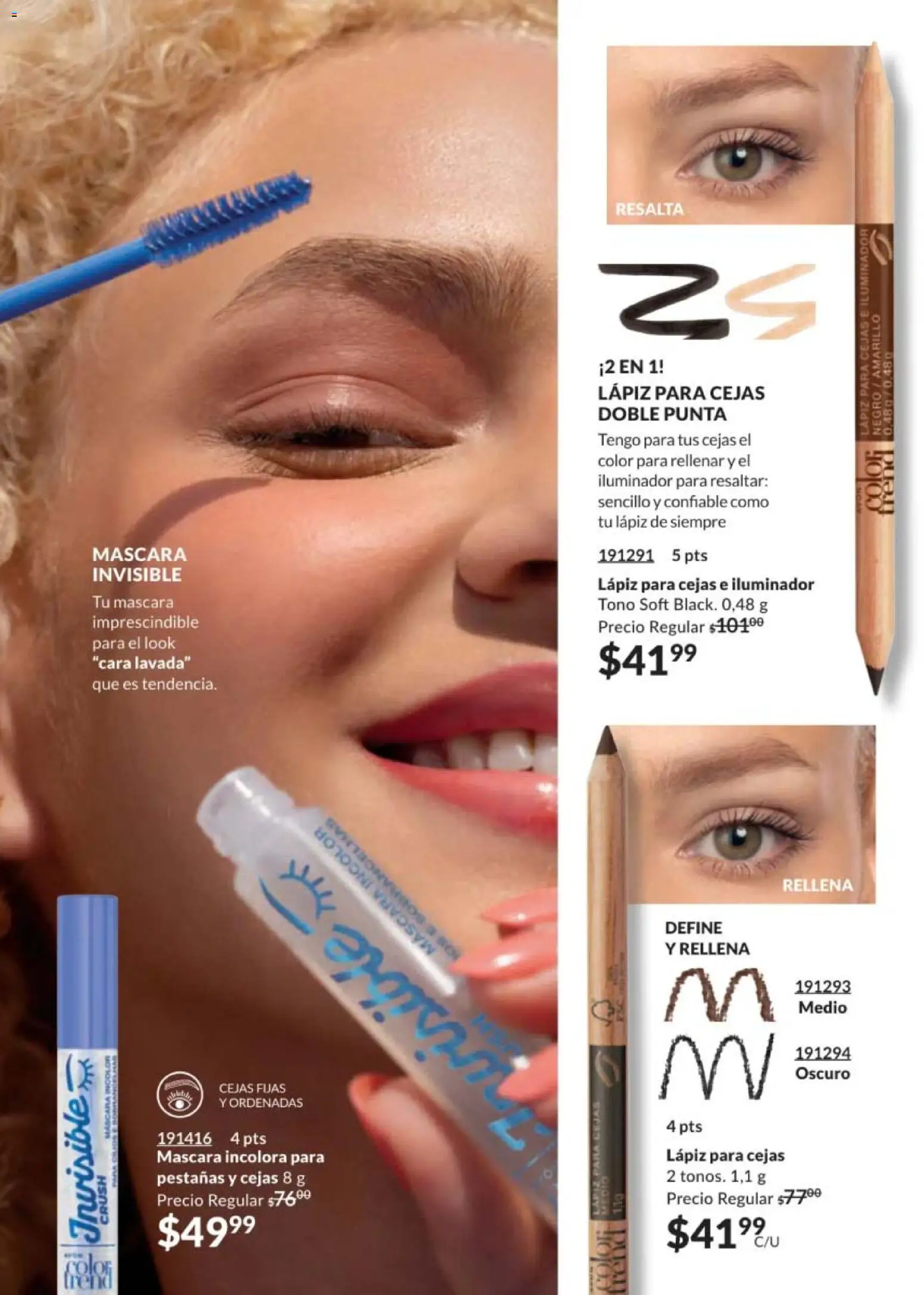 Nuevas ofertas de AVON válidas en toda la República Mexicana desde el 28.11.2025. ¡Encuentra las mejores ofertas en AVON campaña 18 2025! | Página: 103 | Productos: Iluminador, Máscara