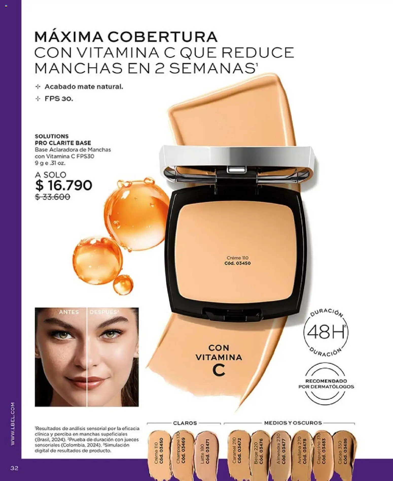 Catálogo L'Bel Campaña2x │ válido desde el 16.01.2026 | Página: 32 | Productos: Almendra, Cacao, Mate, Base