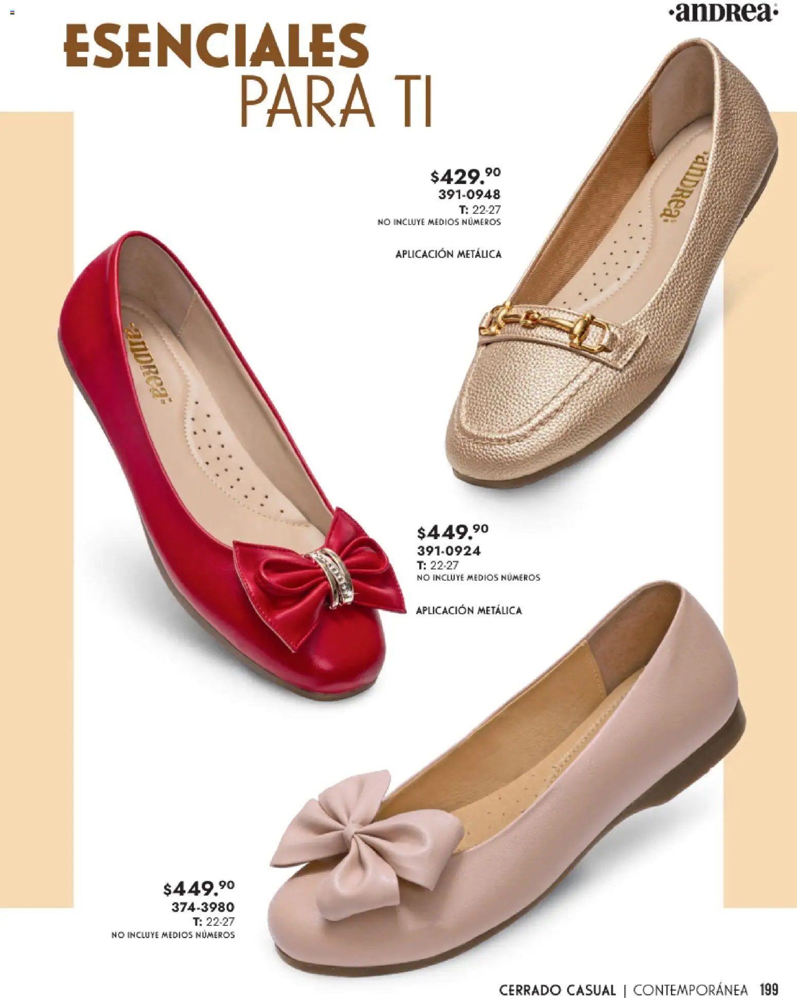 Nuevas ofertas de Andrea válidas en toda la República Mexicana desde el 25.01.2026. ¡Encuentra las mejores ofertas en Andrea catálogo Calzado Dama! | Página: 199