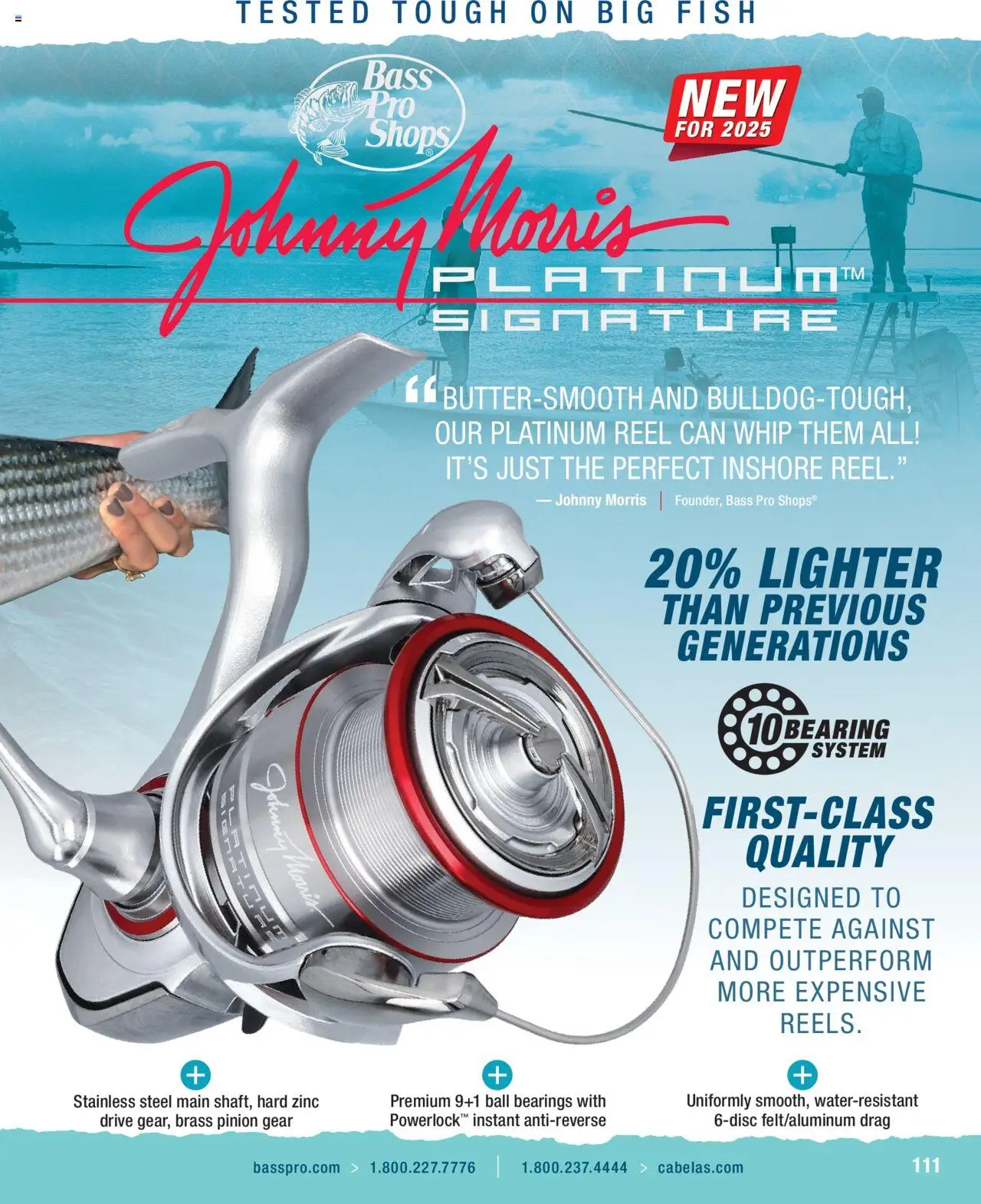 Cabela's Saltwater Specialist 25 - valid from 01.01.2025 | Page: 111 | Products: Zinc, Fish, Lighter, Bearings