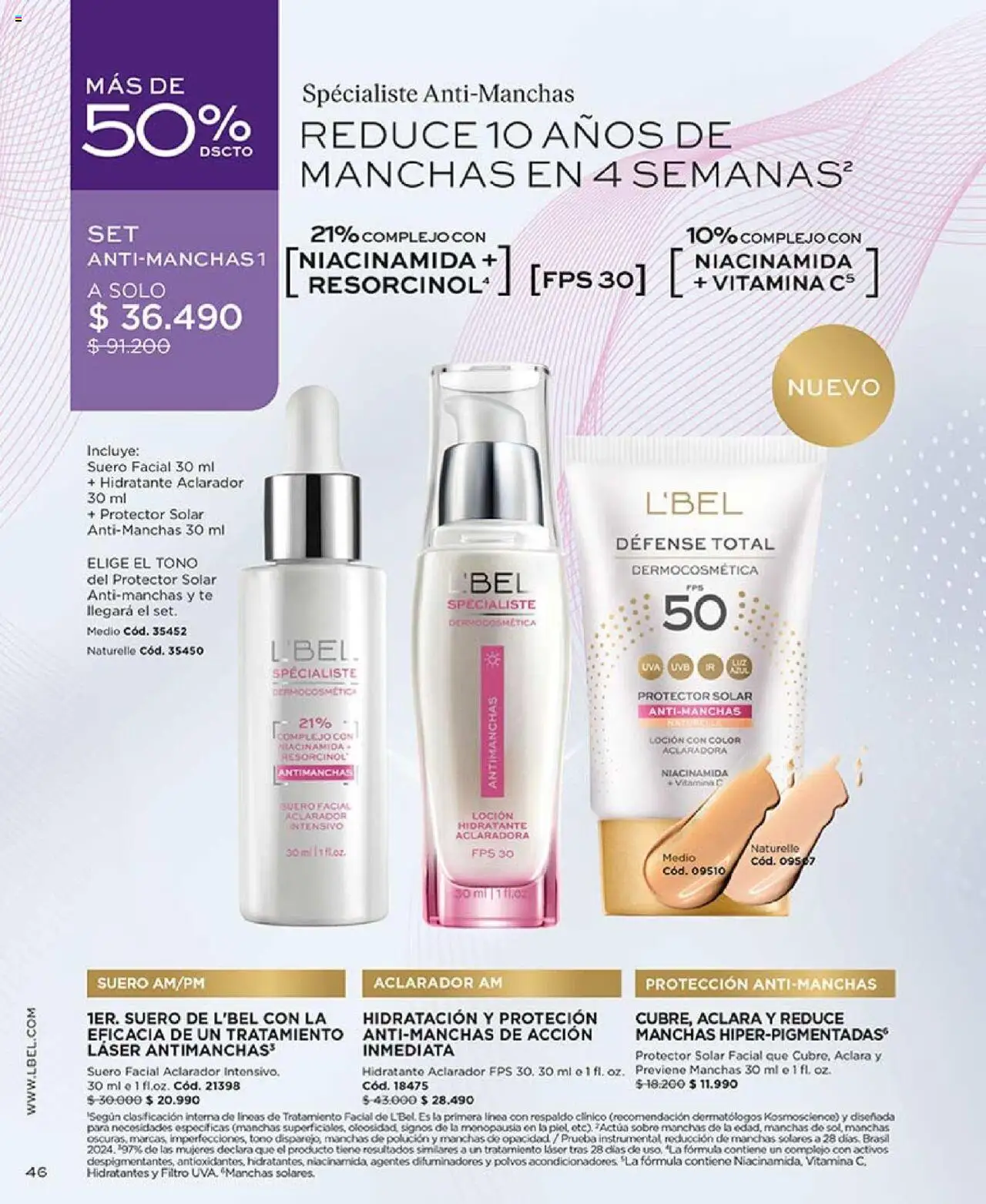 Catálogo L'Bel Campaña 13 │ válido desde el 29.07.2025 | Página: 46 | Productos: Loción, Protector solar, Sobre, Té