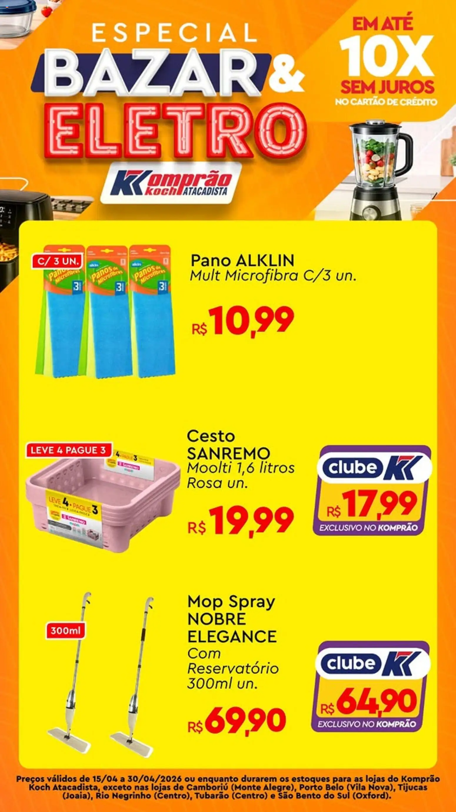 Komprao Atacadista Folheto - válido de 15.04.2026 | Página: 1 | Produtos: Mop