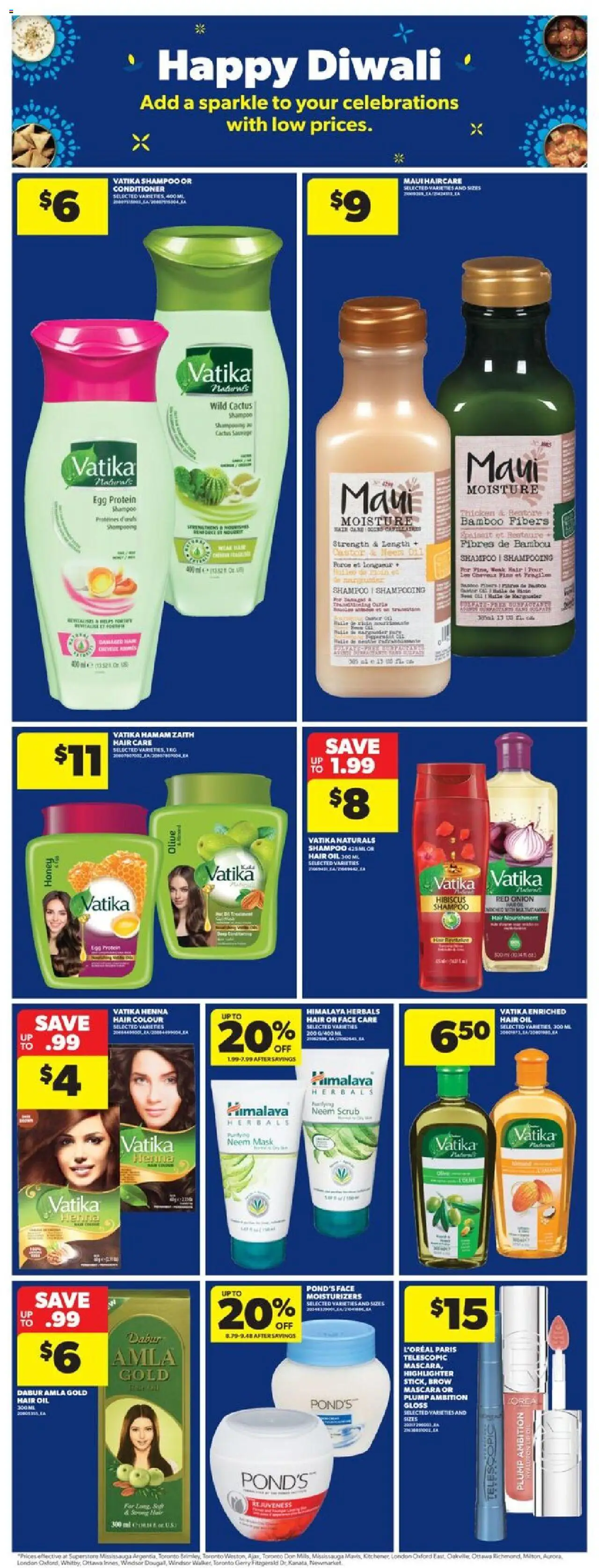 Real Canadian Superstore flyer valid from 25.09.2025 | Page: 30 | Products: Mascara, Conditioner, Mask, Oil