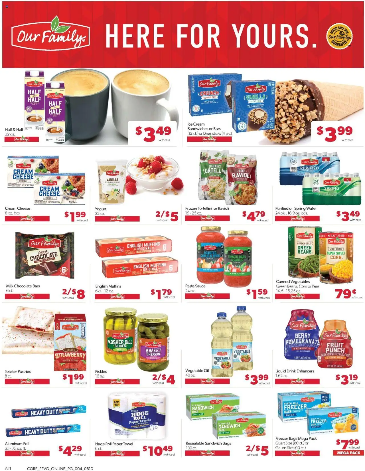 Family Fare Weekly Ad - valid from 10.08.2025 | Page: 10 | Products: Oil, Cream, Ice cream, Garlic