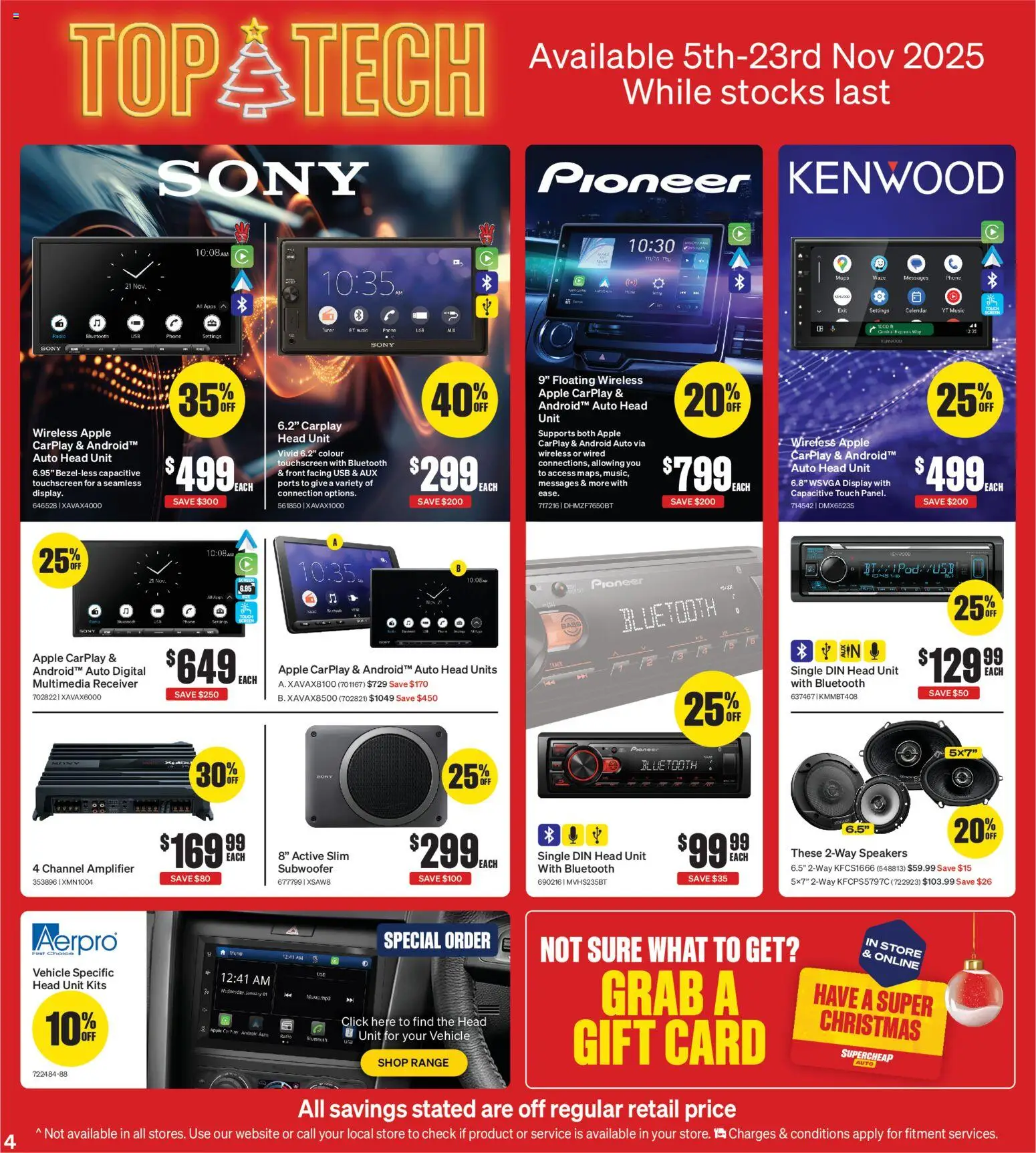 Supercheap Auto catalogue - valid from 05.11.2025 | Page: 4 | Products: Kits, Digital, Phone, Usb