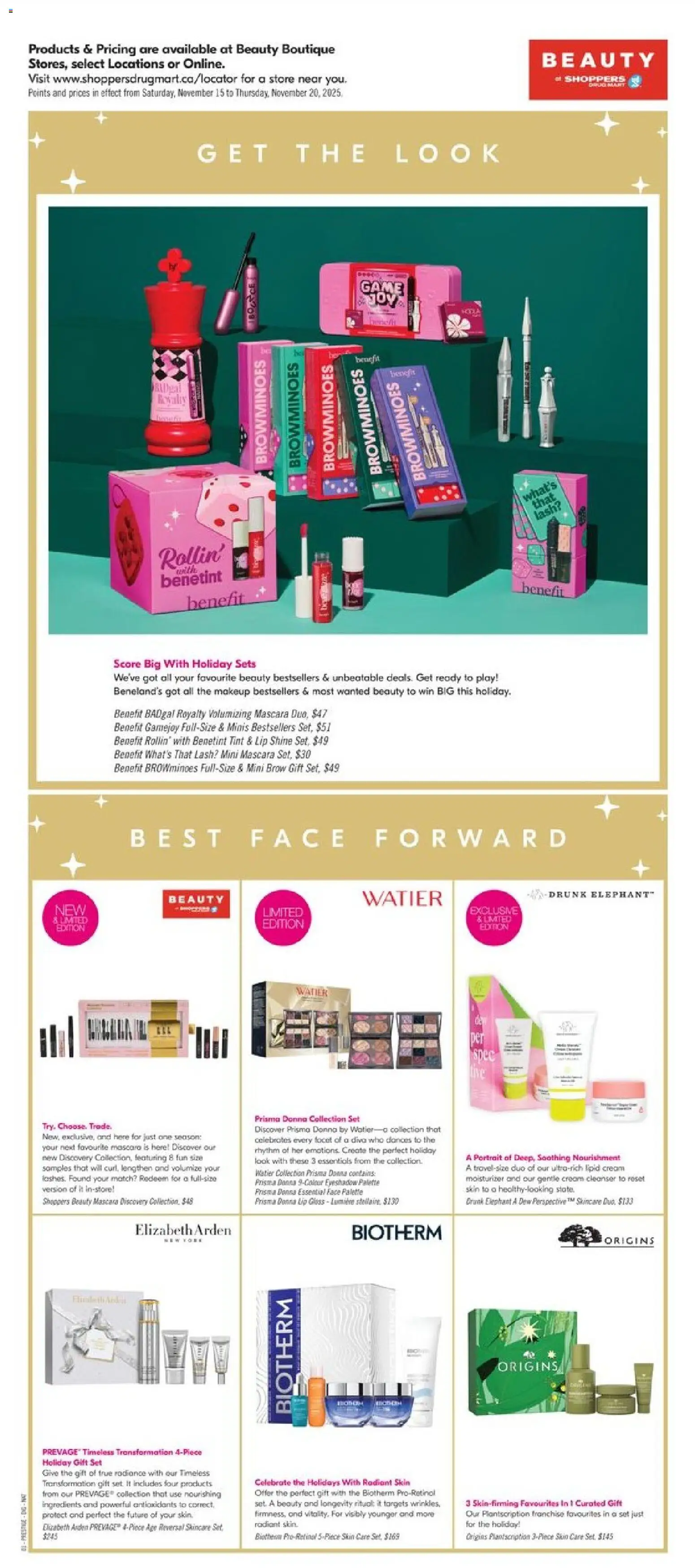 Shoppers flyer valid from 15.11.2025 | Page: 12 | Products: Cream, Game, Mascara, Lip gloss