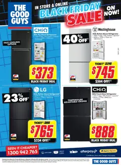 Preview of The Good Guys Black Friday - valid from 19.11.2025 | Page: 4 | Products: Door, Freezer, Refrigerator