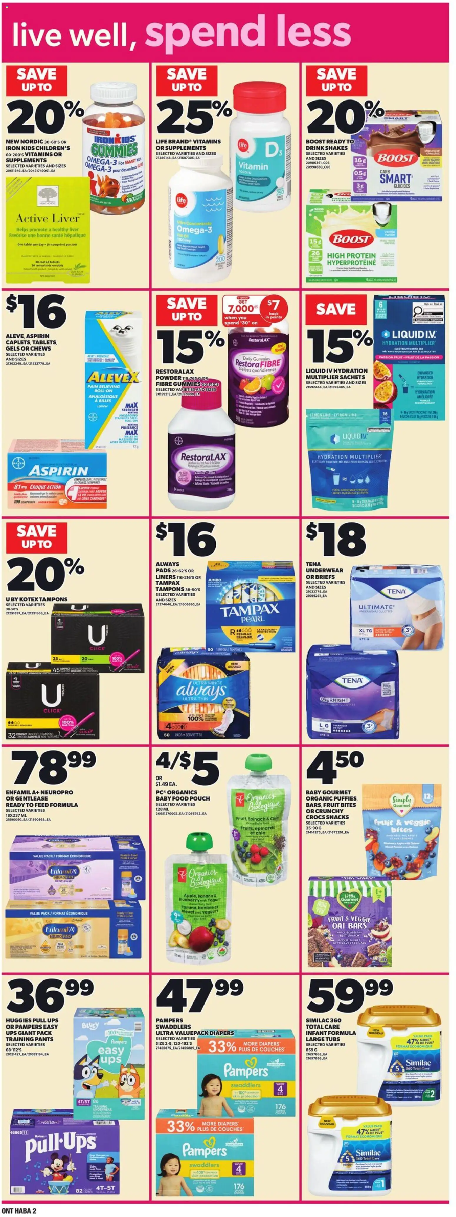 Zehrs flyer valid from 12.02.2026 | Page: 14 | Products: Iron, Pants, Underwear, Briefs