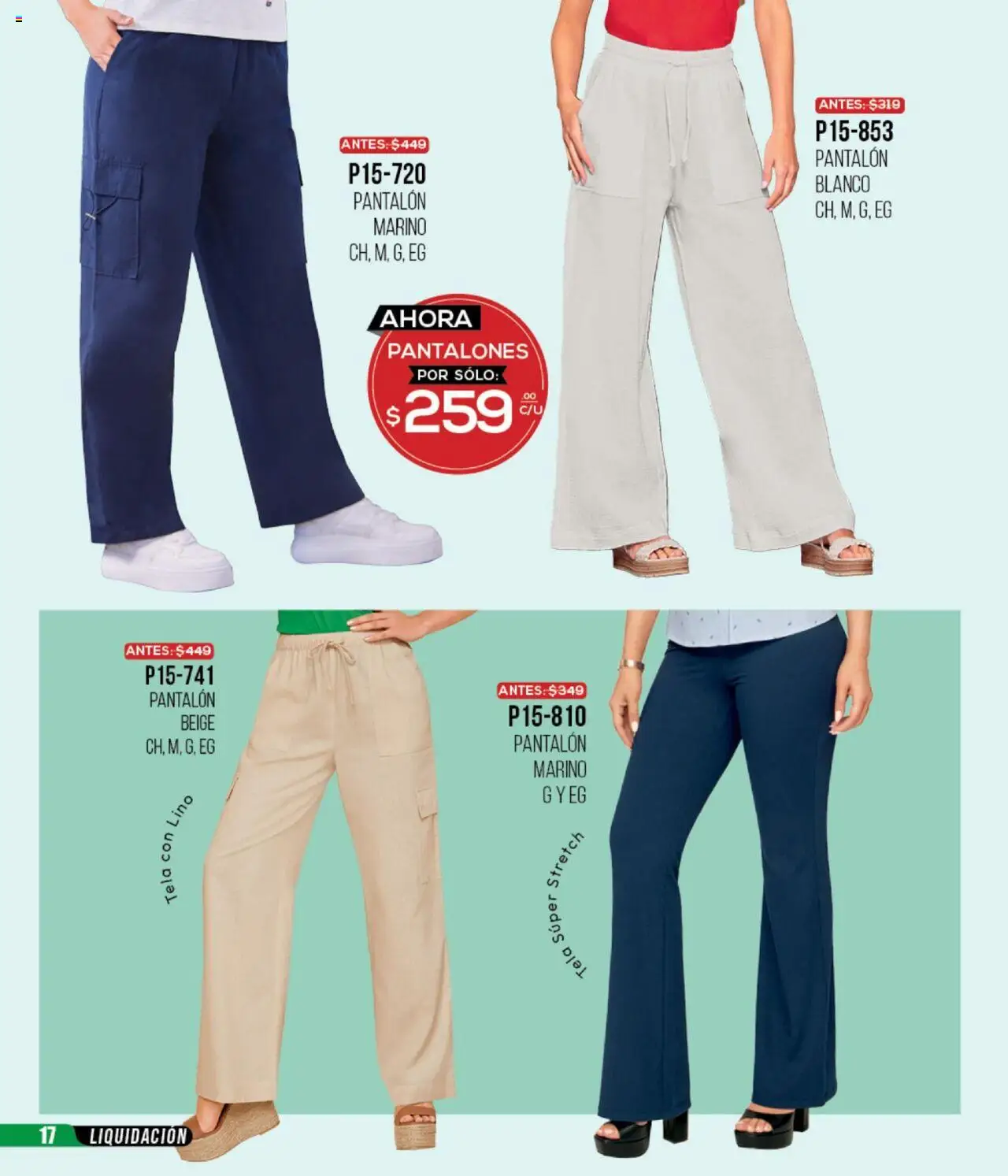 Nuevas ofertas de Cklass válidas en toda la República Mexicana desde el 09.09.2025. ¡Encuentra las mejores ofertas en Cklass - Catálogo Liquidacion Calzado! | Página: 201 | Productos: Pantalones