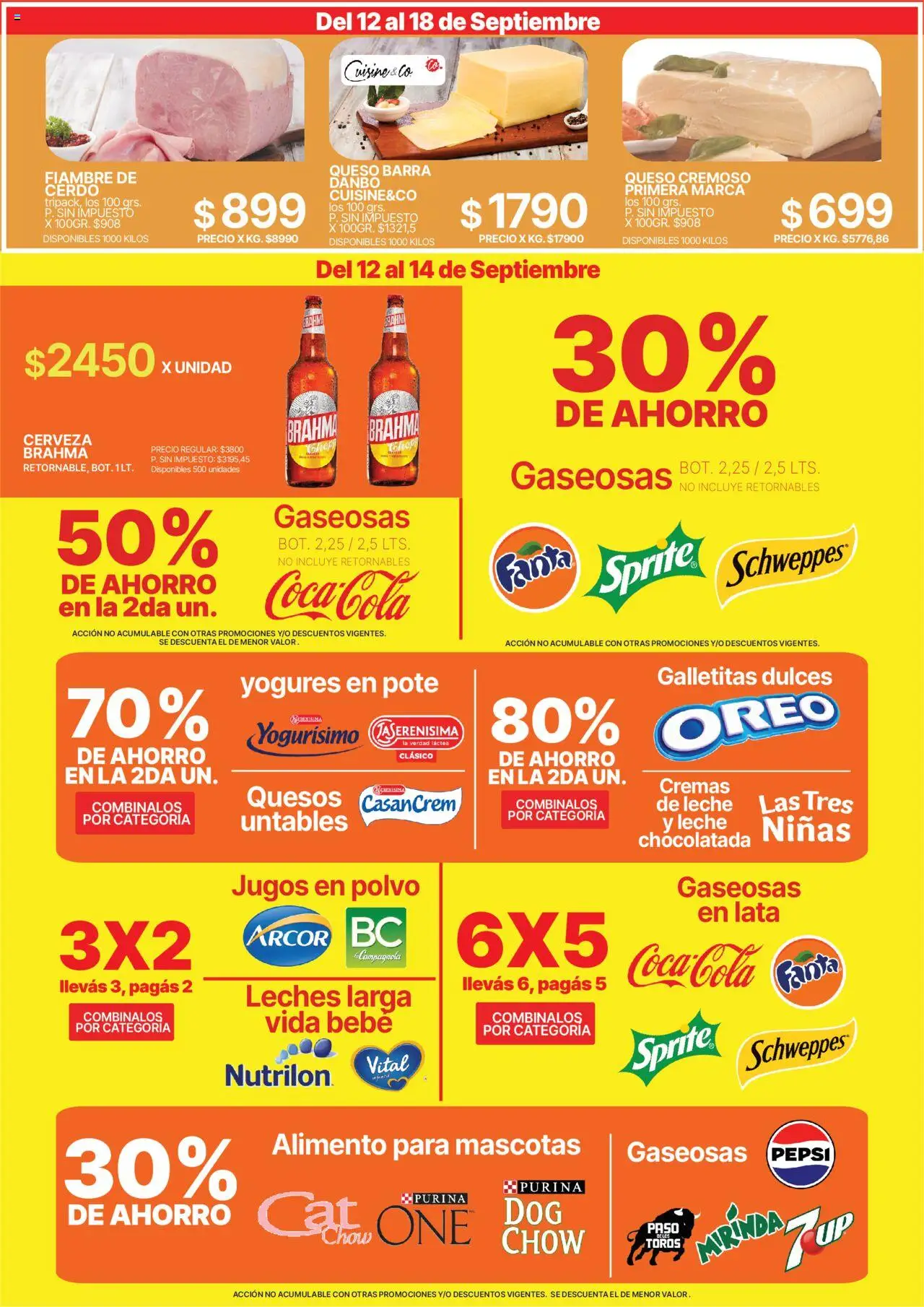 Vea - Oferta fin de semana | Chubut │ válido desde el 12.09.2025 | Página: 3 | Productos: Leche, Queso, Chocolatada, Cerveza