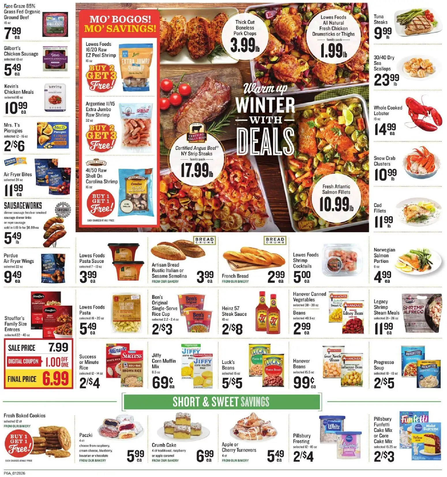 Lowes Foods Weekly Ad - valid from 28.01.2026 | Page: 9 | Products: Bakery, Rice, Pasta, Sausage