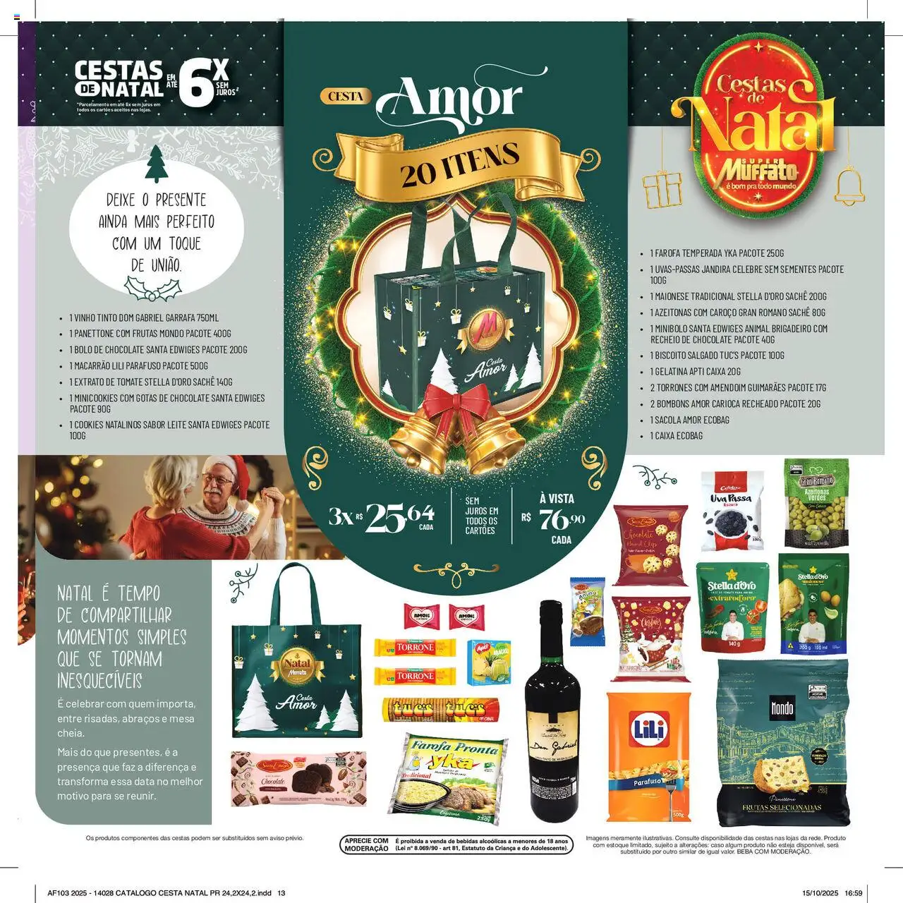 Super Muffato Folheto - válido de 13.10.2025 | Página: 13 | Produtos: Mesa, Macarrão, Maionese, Farofa