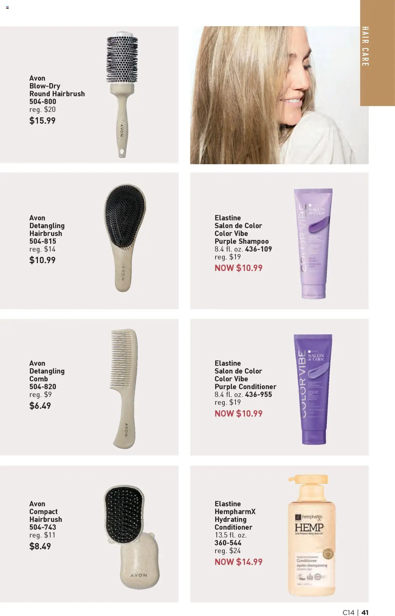 Avon Brochure - valid from 02.07.2025 | Page: 41 | Products: Shampoo, Conditioner