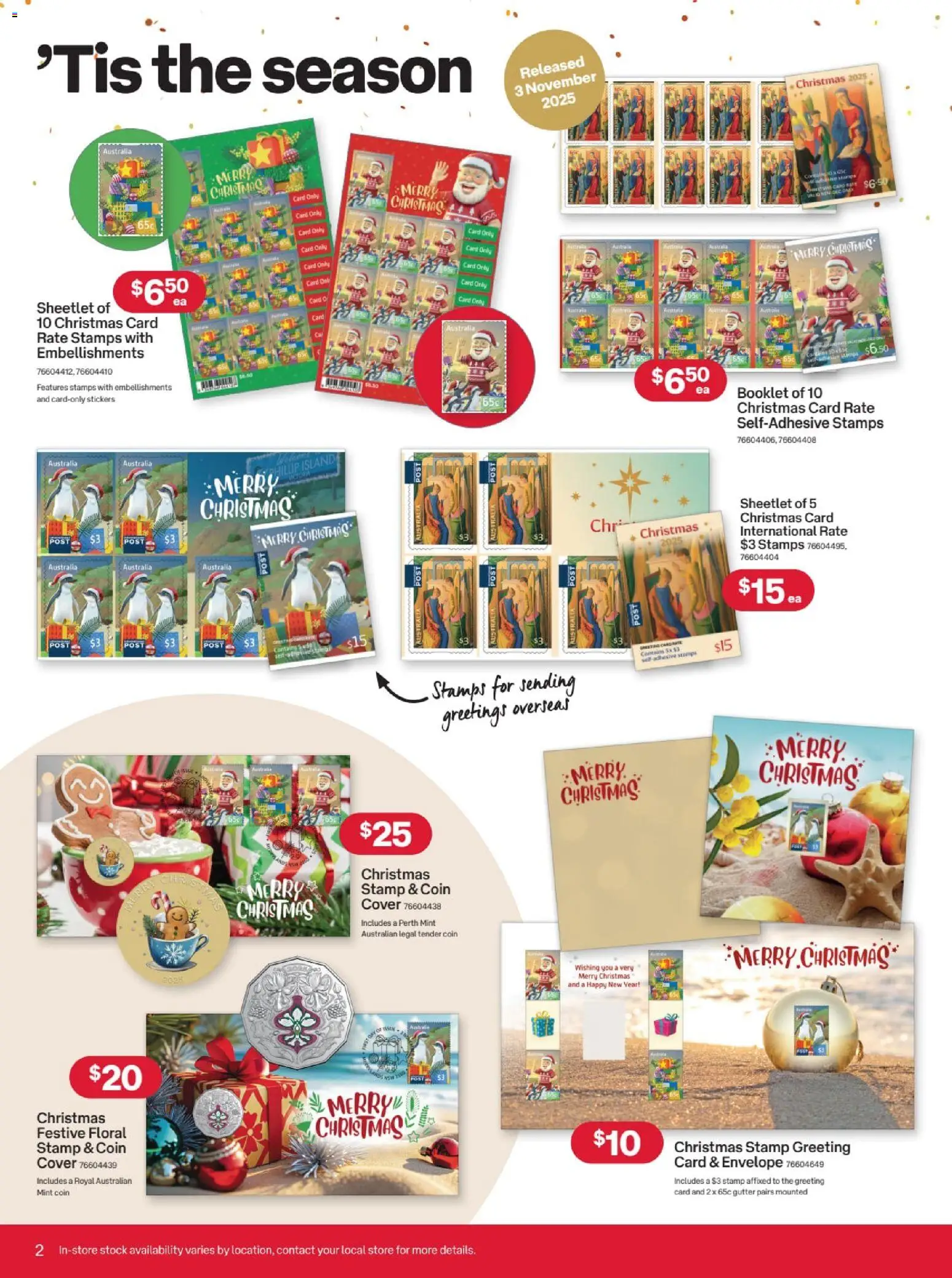 Australia Post catalogue - valid from 15.10.2025 | Page: 2 | Products: Floral
