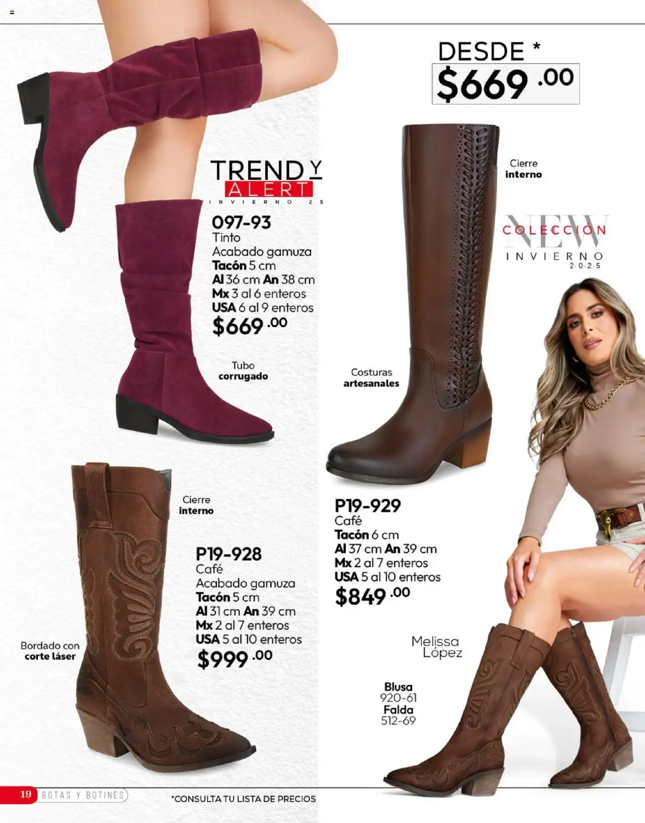 Nuevas ofertas de Cklass válidas en toda la República Mexicana desde el 16.09.2025. ¡Encuentra las mejores ofertas en Cklass - Catálogo Invierno! | Página: 175 | Productos: Blusa, Botas, Gamuza, Falda