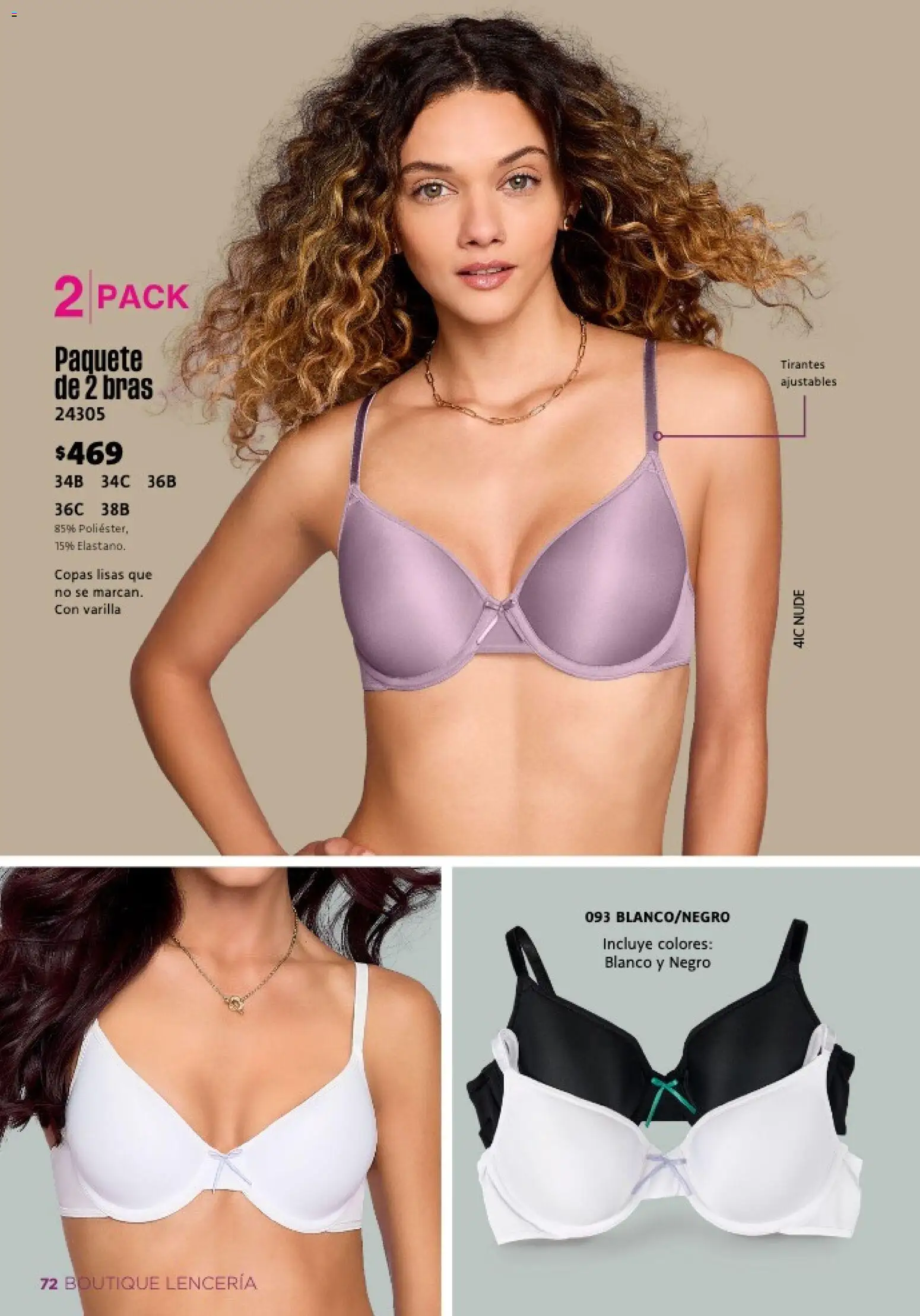 Nuevas ofertas de Ilusión válidas en toda la República Mexicana desde el 01.02.2026. ¡Encuentra las mejores ofertas en Ilusión catálogo Primavera! | Página: 74 | Productos: Tirantes, Lenceria