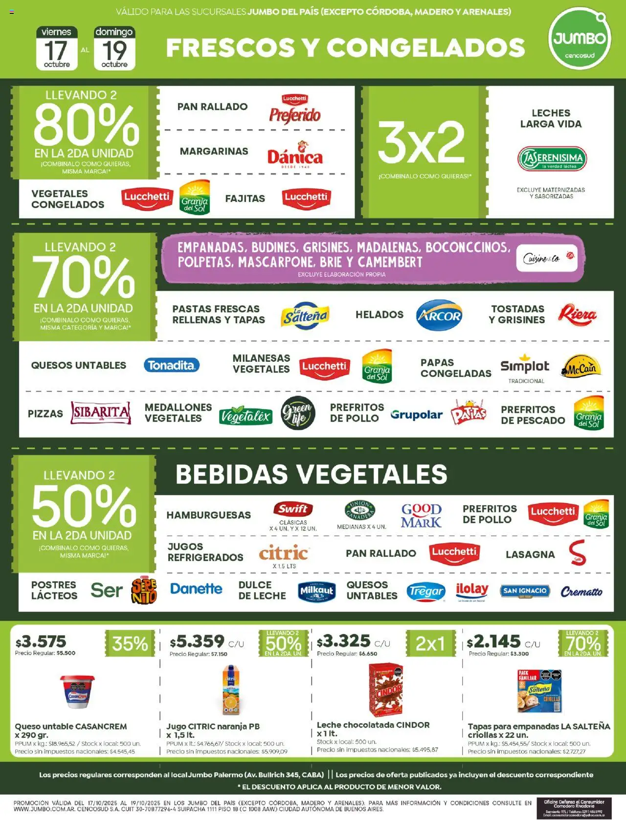 Jumbo ofertas │ válido desde el 17.10.2025 | Página: 4 | Productos: Pescado, Leche, Queso, Pan rallado