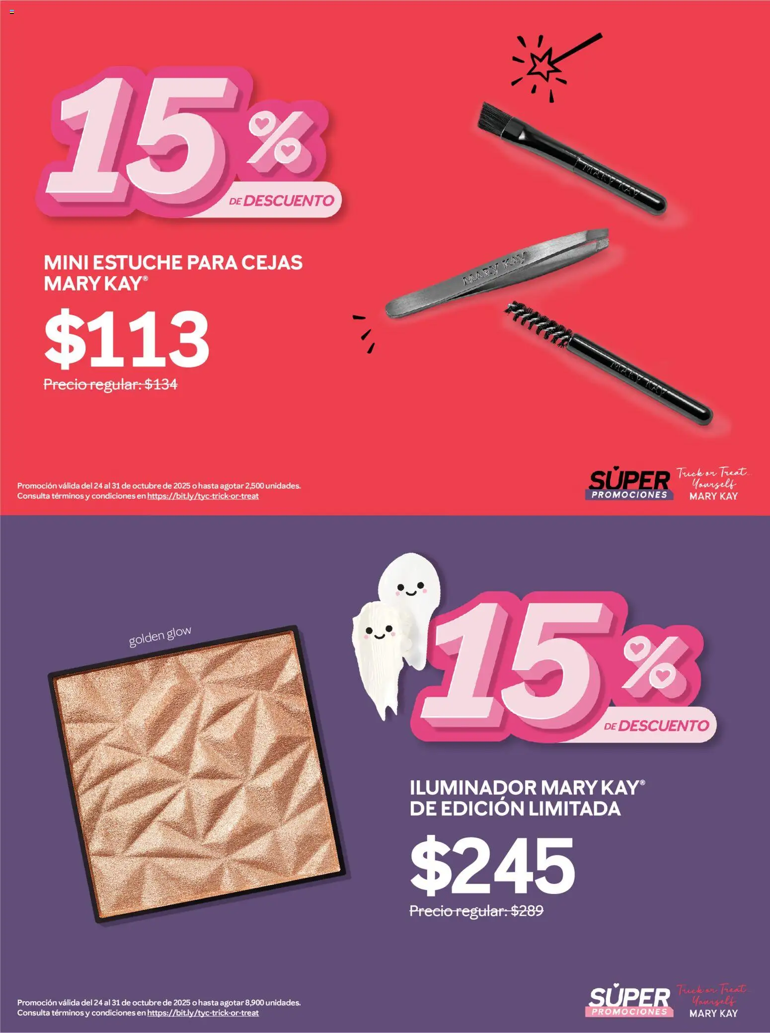 Nuevas ofertas de Mary Kay válidas en toda la República Mexicana desde el 24.10.2025. ¡Encuentra las mejores ofertas en Mary Kay catálogo! | Página: 6 | Productos: Iluminador, Estuche