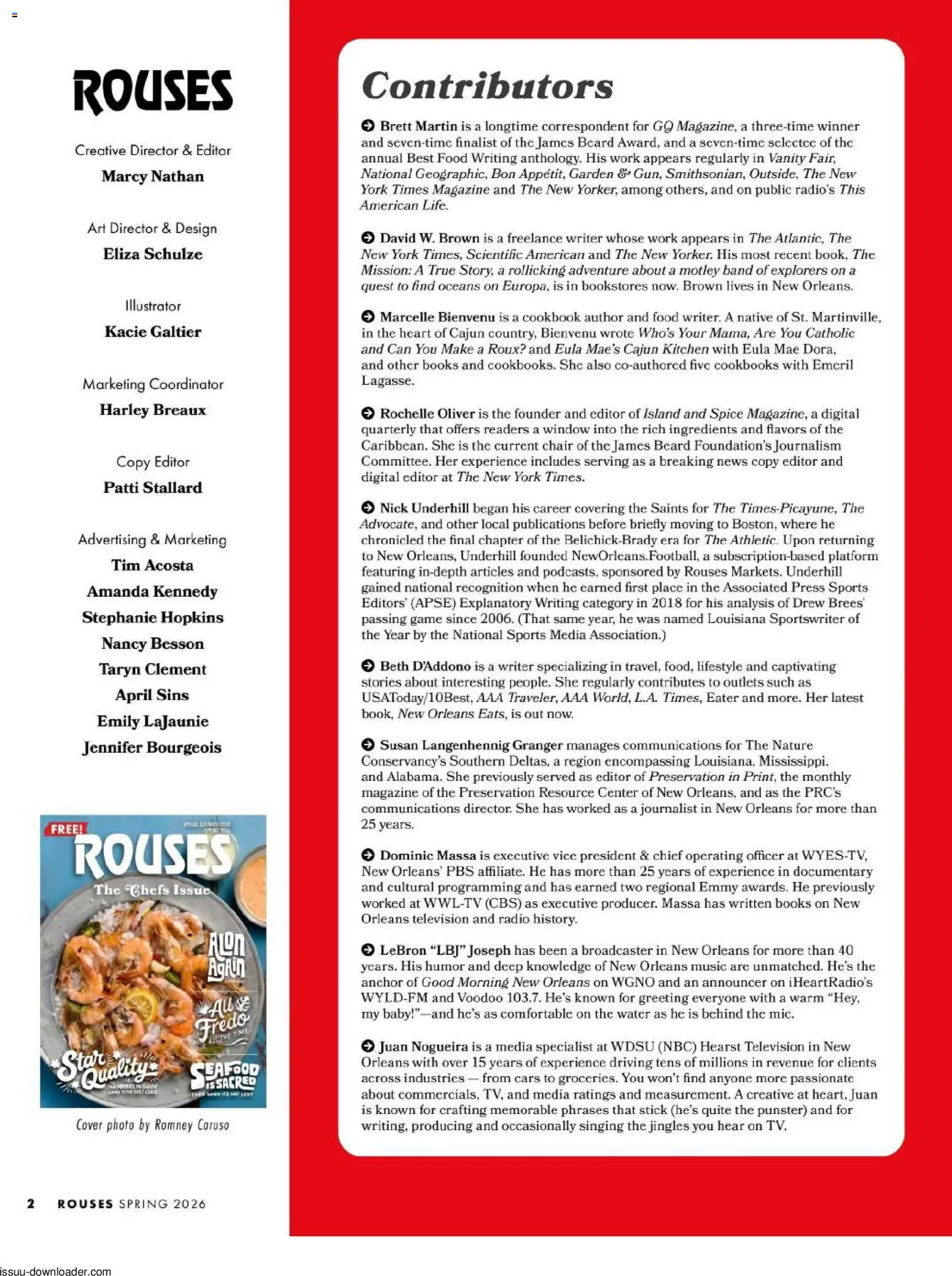 Rouses Magazine Spring 2026 - valid from 06.04.2026 | Page: 4 | Products: Press, Chair, Seafood, Game