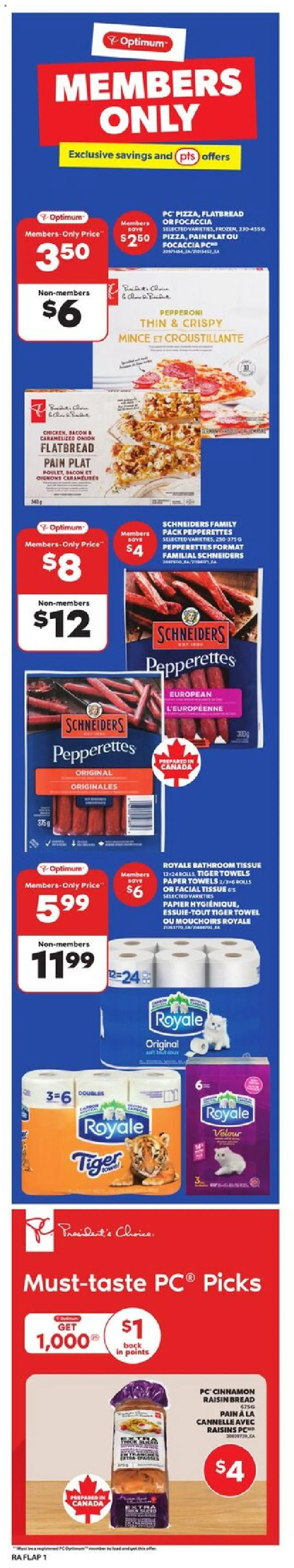 Atlantic Superstore flyer valid from 16.10.2025 | Page: 1 | Products: PC, Bread