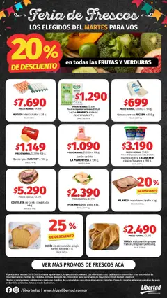 Vista previa Hipermercado Libertad - Feria de Frescos - CENTRO válido desde el 29.07.2025