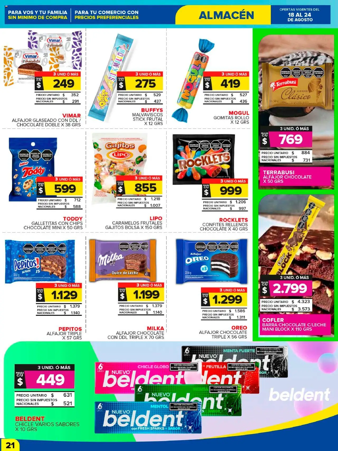 Carrefour Maxi catálogo │ válido desde el 18.08.2025 | Página: 21 | Productos: Dulce de leche, Mani, Leche, Alfajor