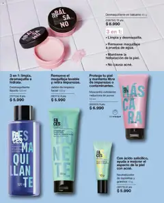 Natura catálogo válido desde el 01.07.2025 | Página: 90 | Productos: Desmaquillante, Maquillaje, Mascarilla, Jabón