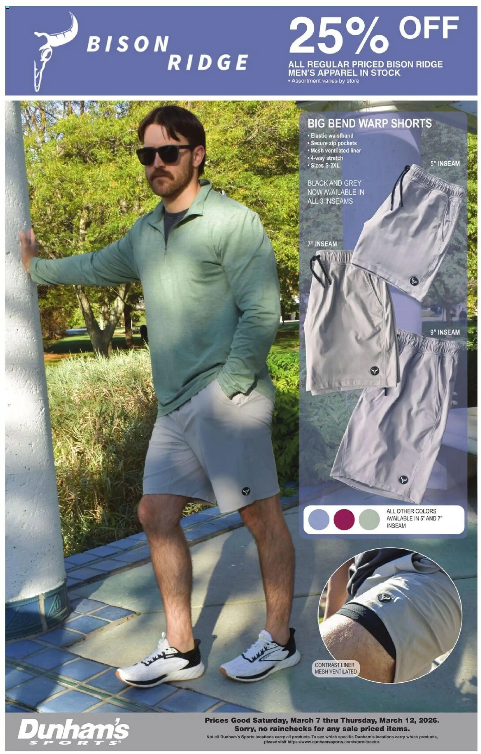 Dunham's Sports Weekly Ad - valid from 07.03.2026 | Page: 4 | Products: Ridge, Shorts
