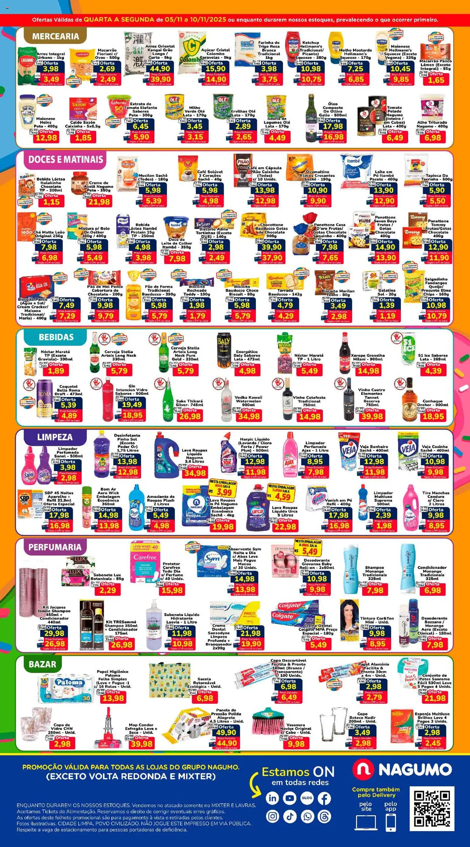 Nagumo Folheto - válido de 05.11.2025 | Página: 2 | Produtos: Condicionador, Panettone, Panela de pressão, Ovos