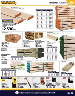 Construmart ofertas  │ válido desde el 01.08.2025 | Página: 15 | Productos: Mango, Viga, Martillo, Base
