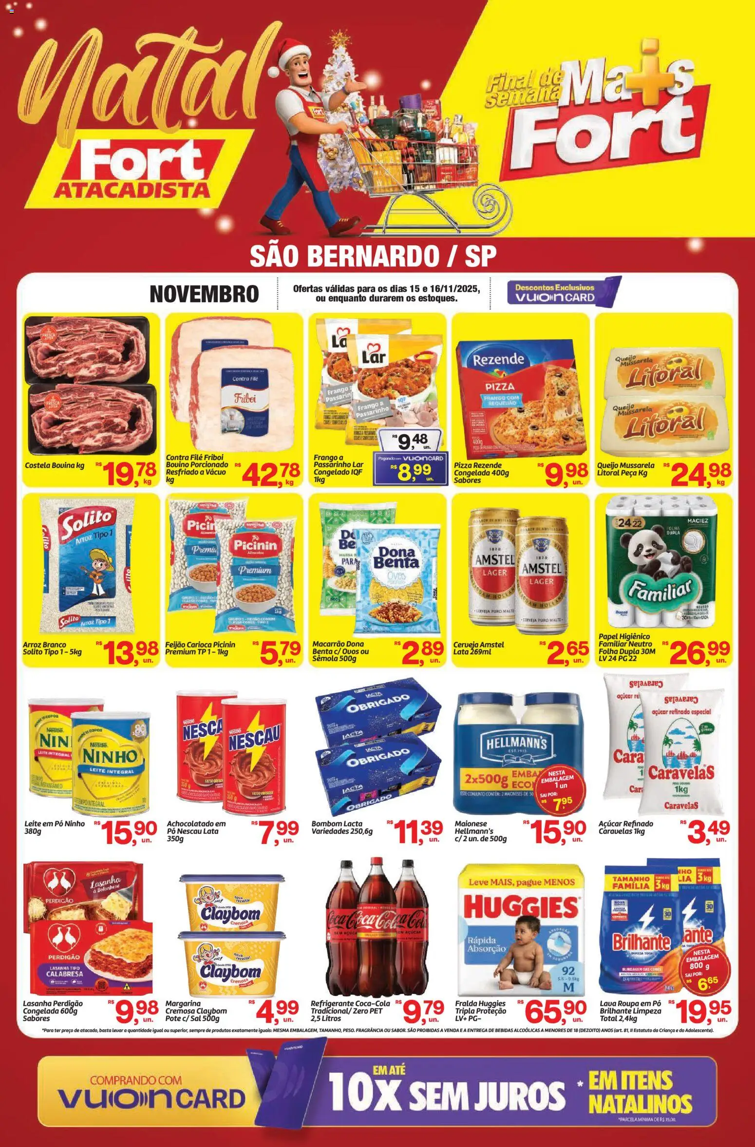 Fort Atacadista Folheto - válido de 15.11.2025 | Página: 1 | Produtos: Copos, Frango, Maionese, Margarina