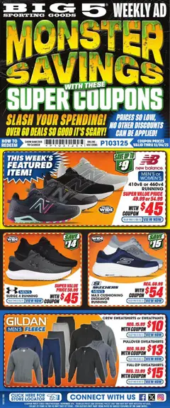 Preview of Big 5 Sporting Goods weekly ads valid from 31.10.2025