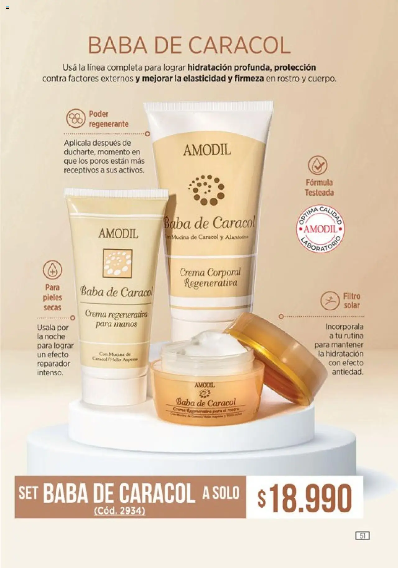 Catálogo Amodil Campaña 11 │ válido desde el 13.06.2025 | Página: 51 | Productos: Crema regenerativa, Crema