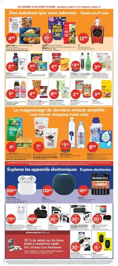 Preview of TIMEX Radio-réveil/Clock Radio, ou/or HOME haut-parleurs Bluetooth Bluetooth Speaker Produits sélectionnés/Selected Types from shop Pharmaprix valid from 13.03.2026 | Page: 12 | Products: PC, Audio, Headphones, Juice