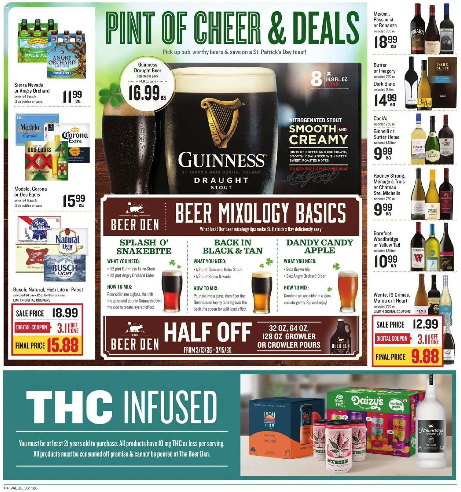 Lowes Foods Weekly Ad - NC - valid from 11.03.2026 | Page: 6 | Products: Cider, Butter, Coffee, Beer