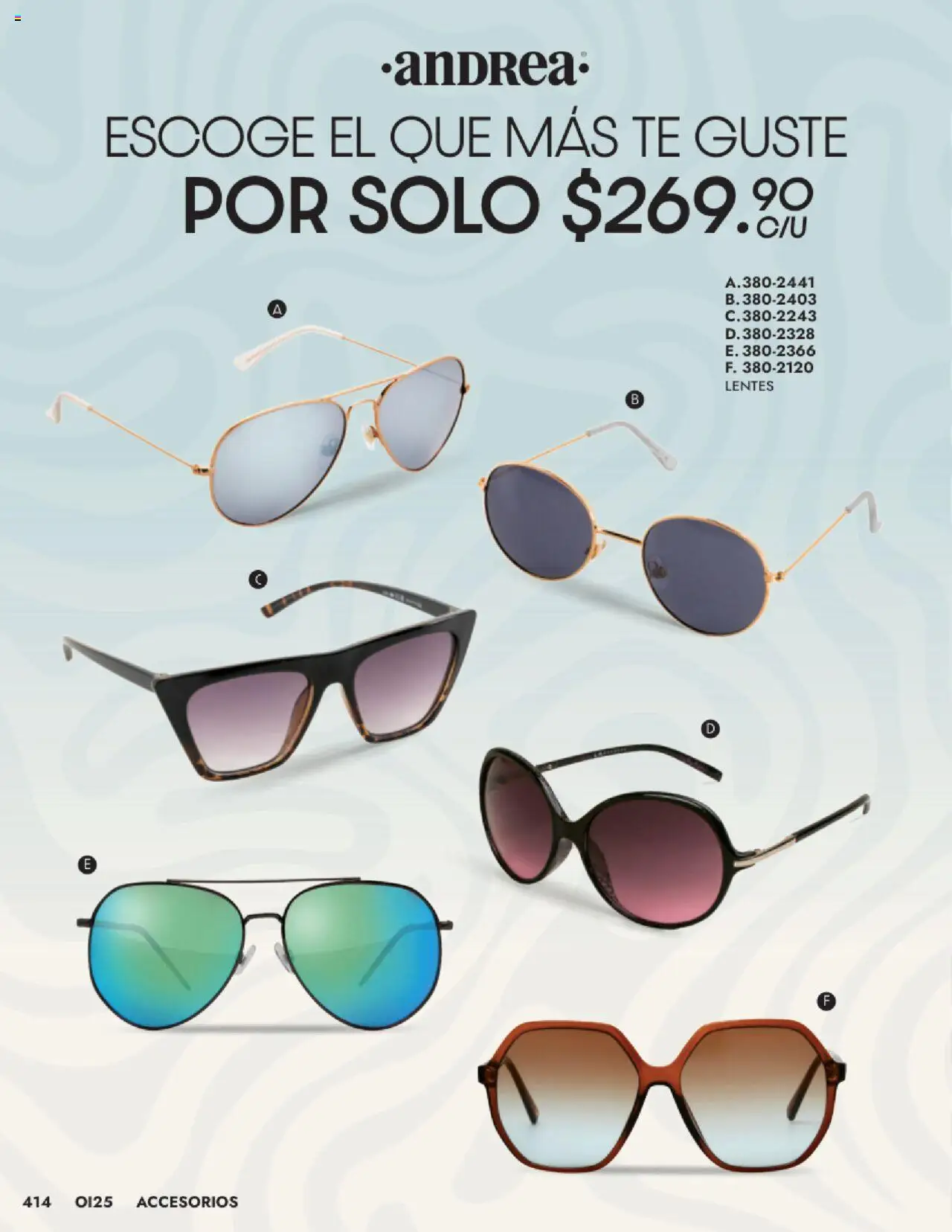 Nuevas ofertas de Andrea válidas en toda la República Mexicana desde el 24.08.2025. ¡Encuentra las mejores ofertas en Andrea - Catálogo Accesorios! | Página: 28 | Productos: Lentes, Té