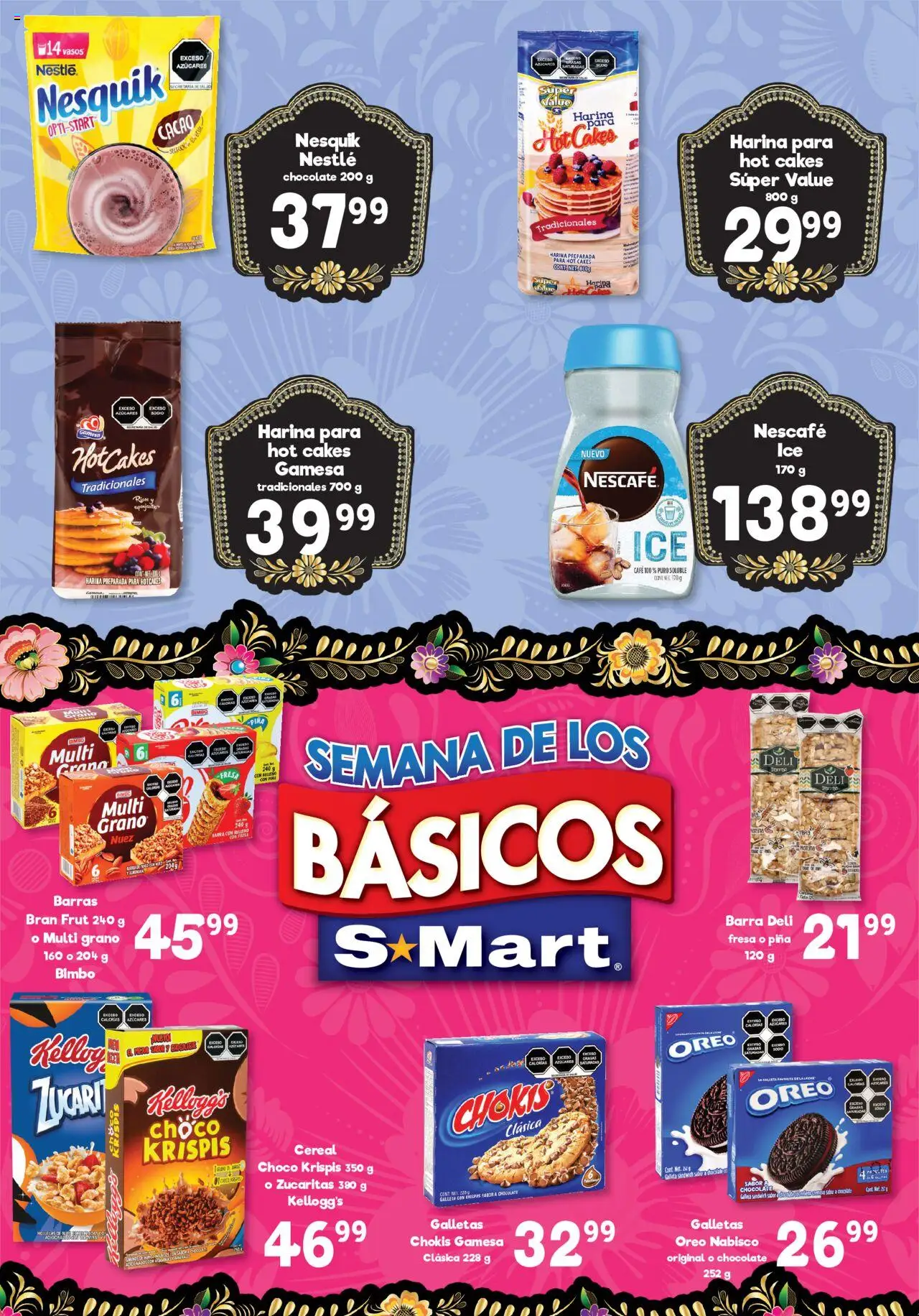 Nuevas ofertas de S-Mart válidas en toda la República Mexicana desde el 19.08.2025. ¡Encuentra las mejores ofertas en S-Mart - Folleto de Feria - Reynosa (y Rio Bravo)! | Página: 3 | Productos: Harina, Café, Barra, Vasos