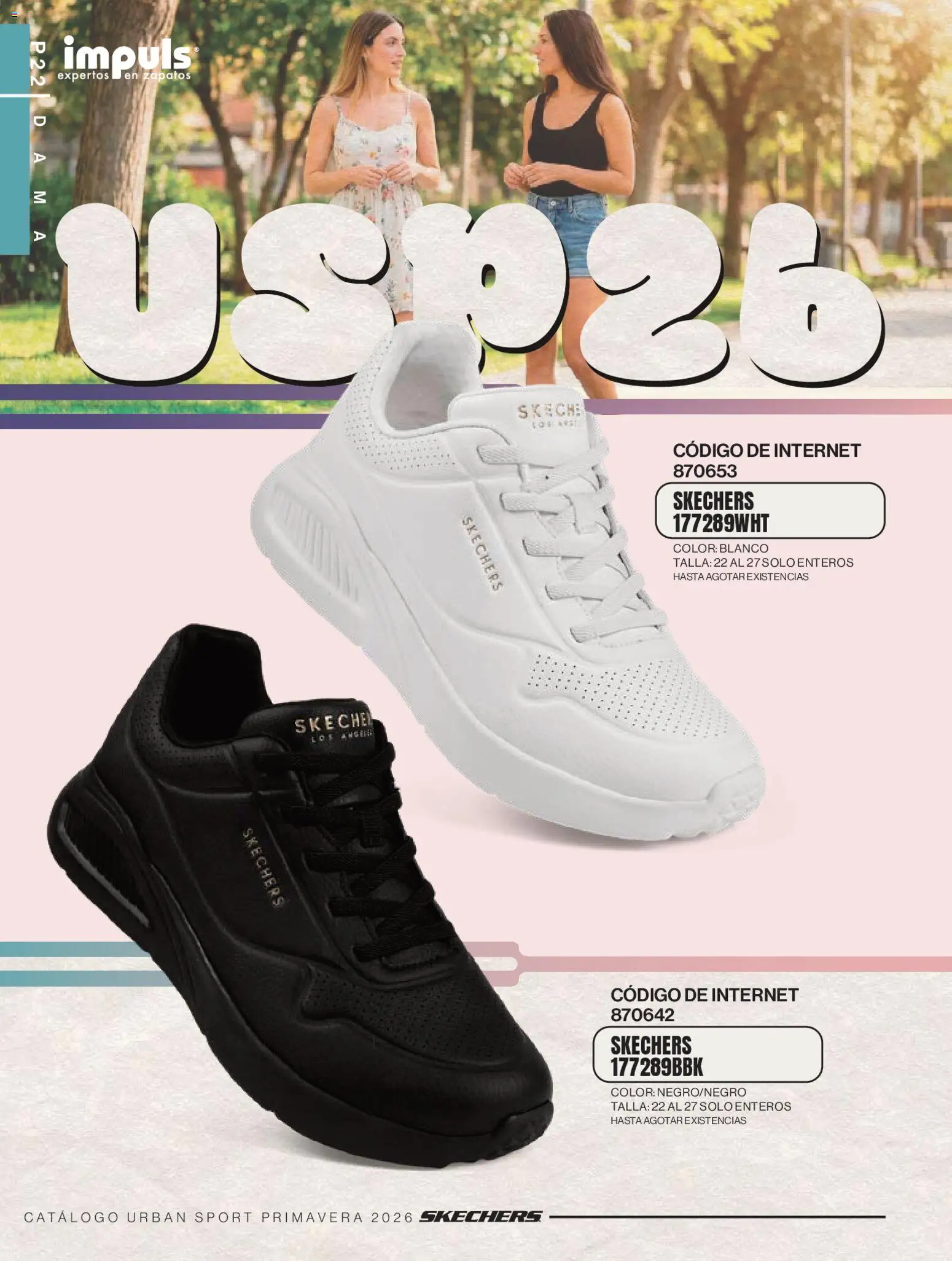 Nuevas ofertas de Impuls válidas en toda la República Mexicana desde el 01.03.2026. ¡Encuentra las mejores ofertas en Impuls catálogo Urban Sport! | Página: 24 | Productos: Zapatos