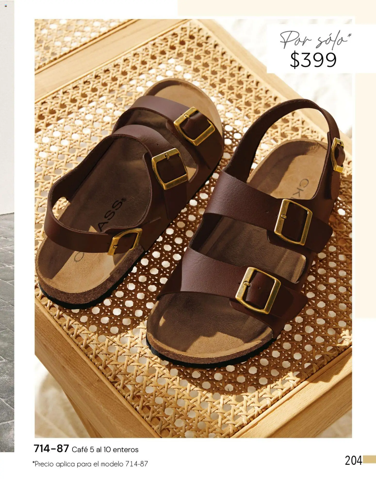 Nuevas ofertas de Cklass válidas en toda la República Mexicana desde el 05.03.2026. ¡Encuentra las mejores ofertas en Cklass catálogo Complemento Verano Calzado! | Página: 217 | Productos: Café