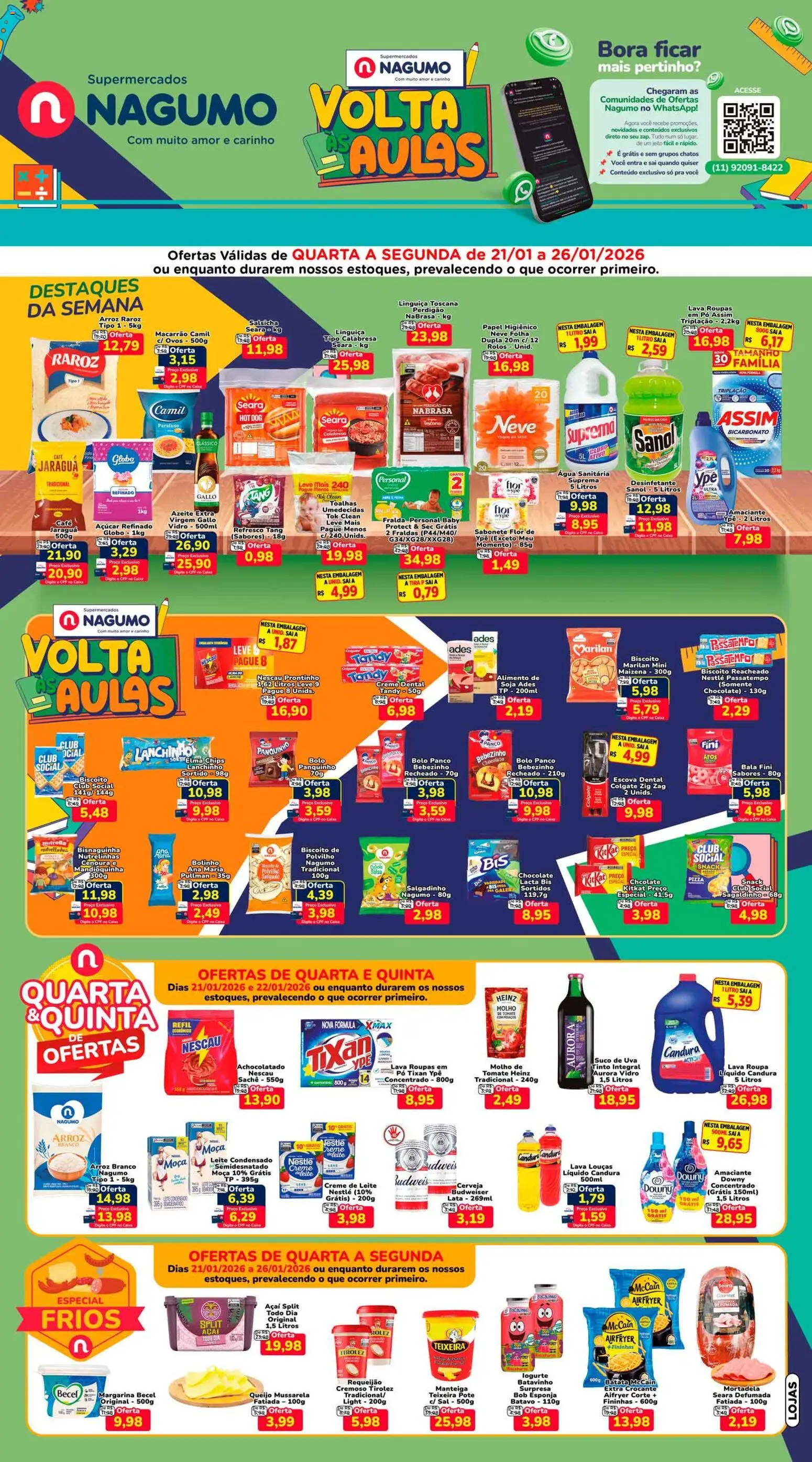 Nagumo Folheto - válido de 21.01.2026 | Página: 1 | Produtos: Nescau, Café, Batata, Sal