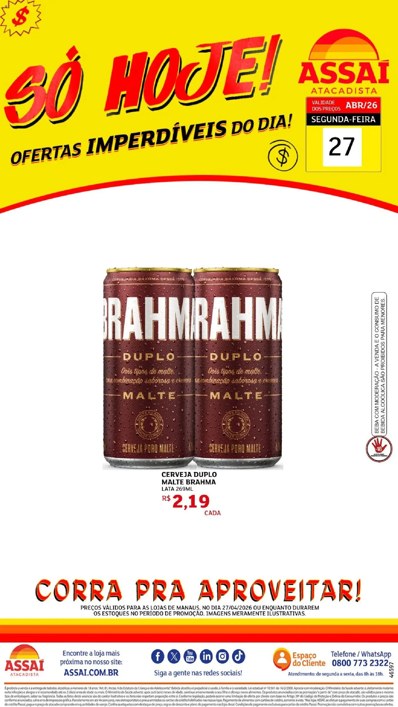 Assaí Atacadista Folheto - válido de 27.04.2026 | Página: 1