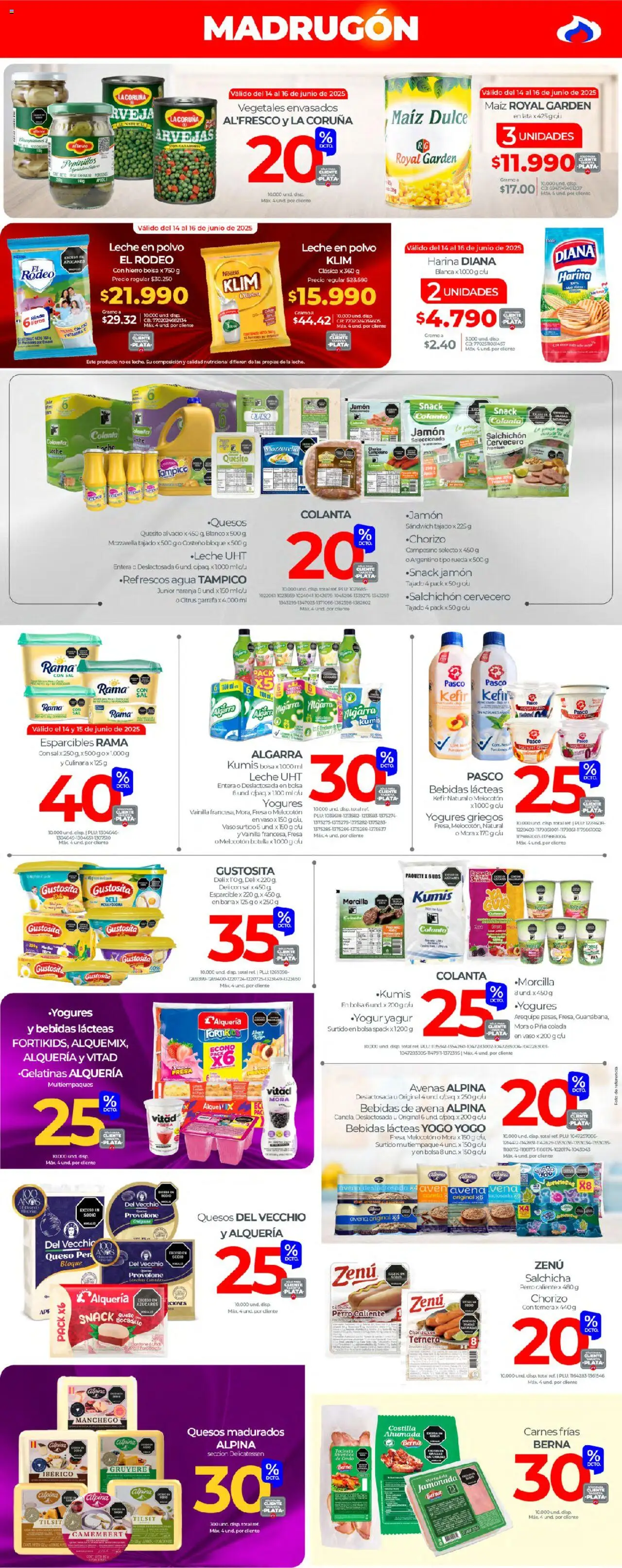 Olímpica revista - valida desde el 14.06.2025 | Página: 3 | Productos: Agua, Piña, Avena, Kumis