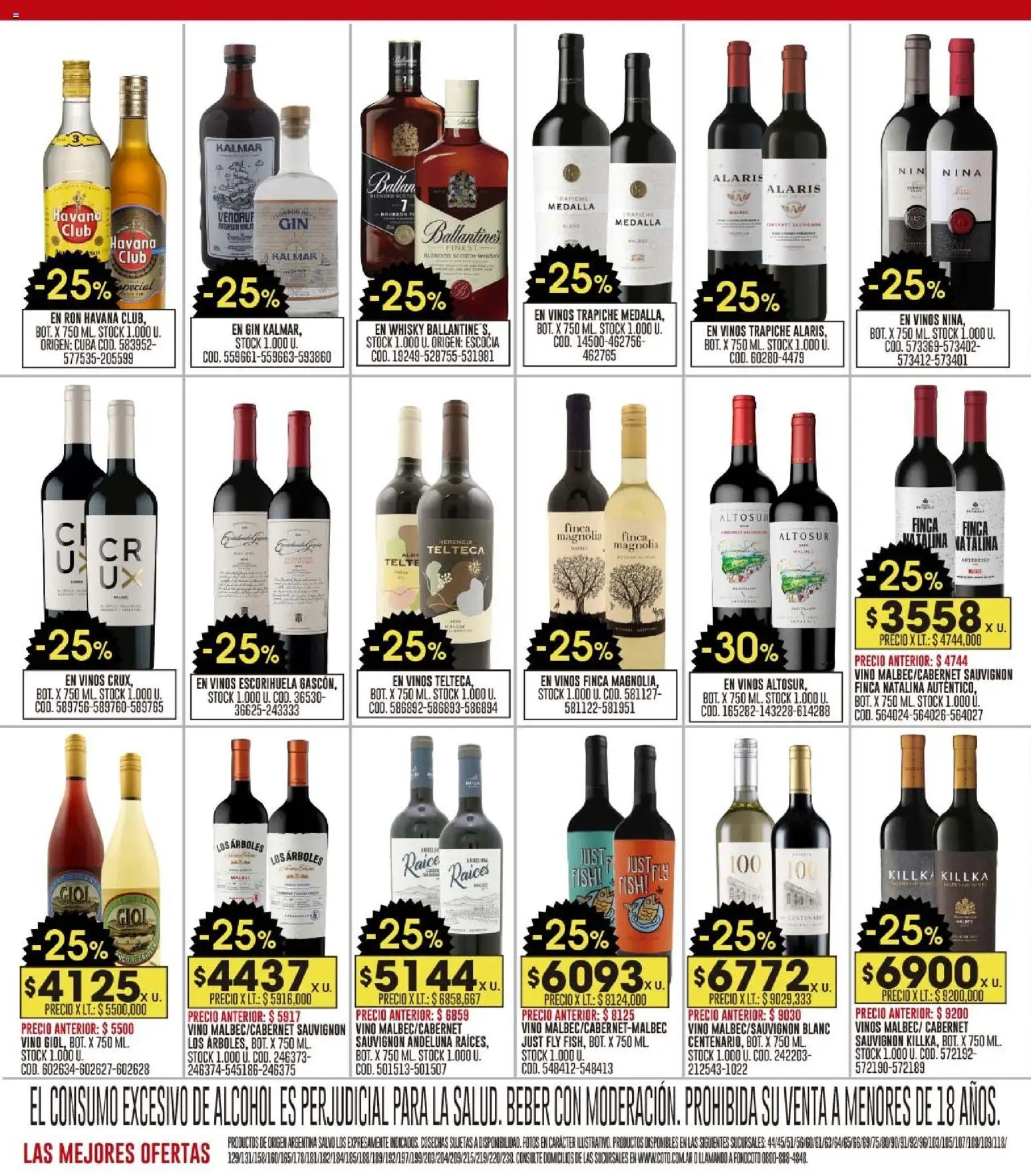 Coto - Ofertas │ válido desde el 10.11.2025 | Página: 14 | Productos: Whisky, Medalla, Gin, Vino