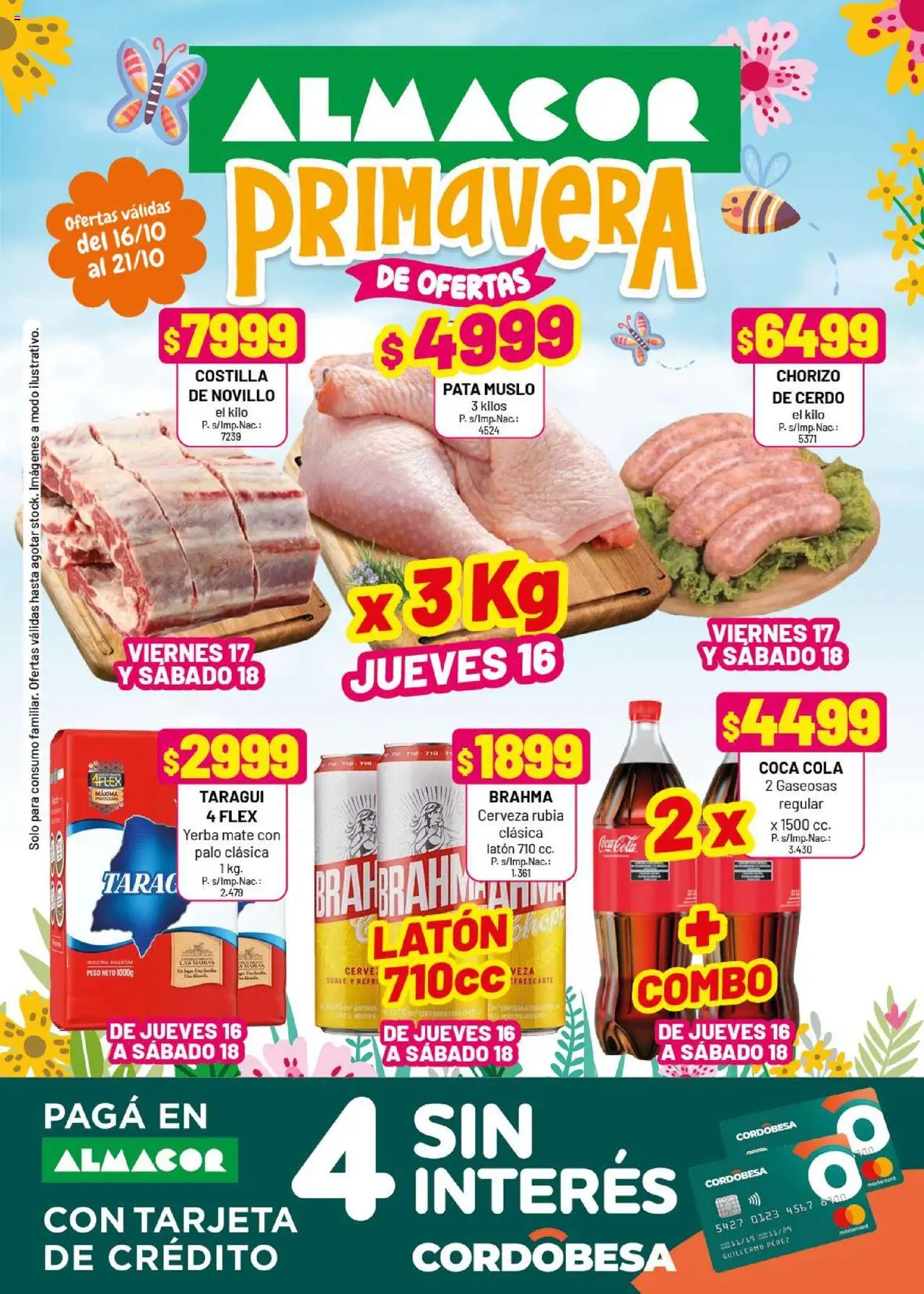 Almacor catálogo │ válido desde el 16.10.2025 | Página: 1 | Productos: Mate, Peso, Yerba, Chorizo