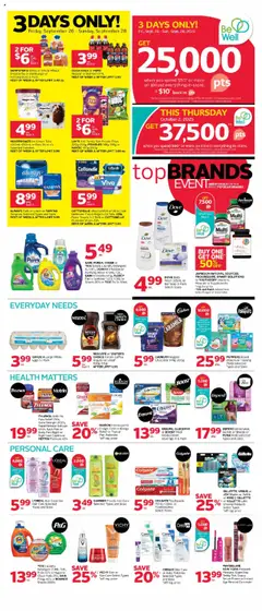 Preview of Rexall weekly flyer / circulaire from shop Rexall valid from 26.09.2025